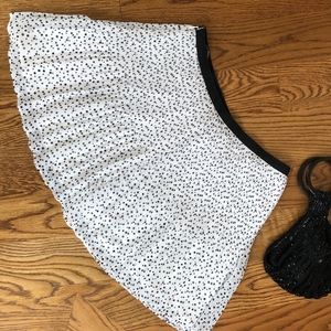 Victoria's Secret Polka Dot Pleated Skater Skirt